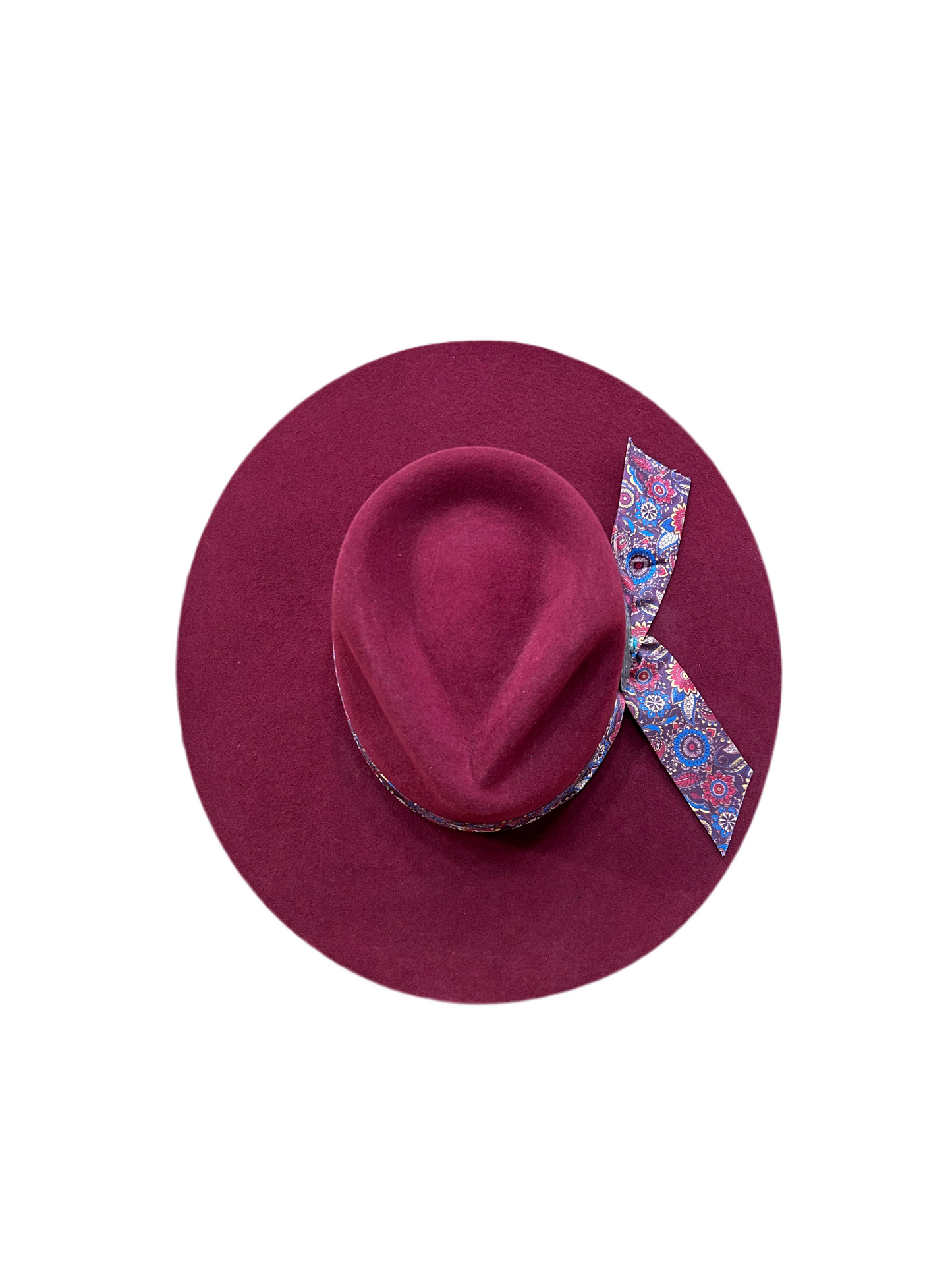 Bull Ranch - Miranda Burgandy Felt Hat