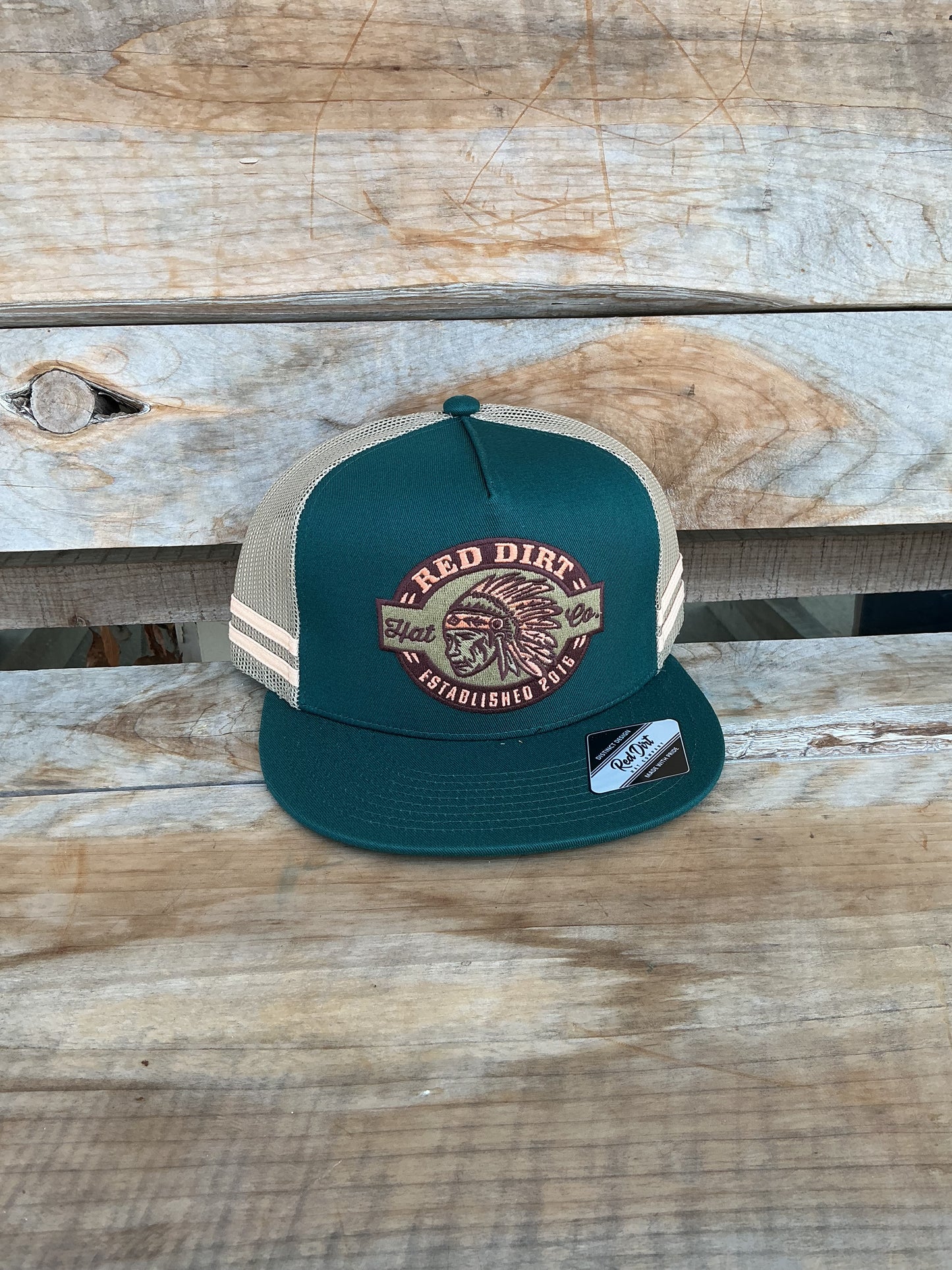 Red Dirt Hat Co - "Big Chief" Green Hat