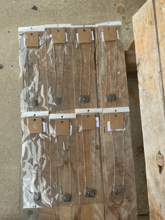 Tipi - Initial Buckle Necklace