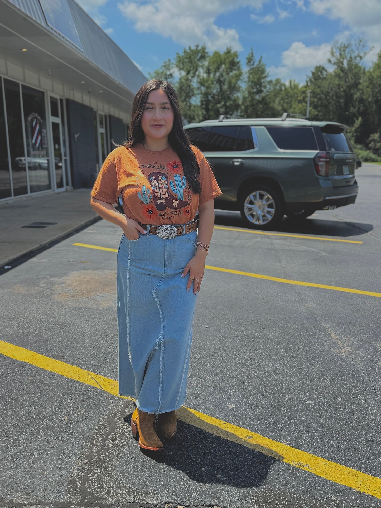 Frye - Raw Cut Maxi Skirt