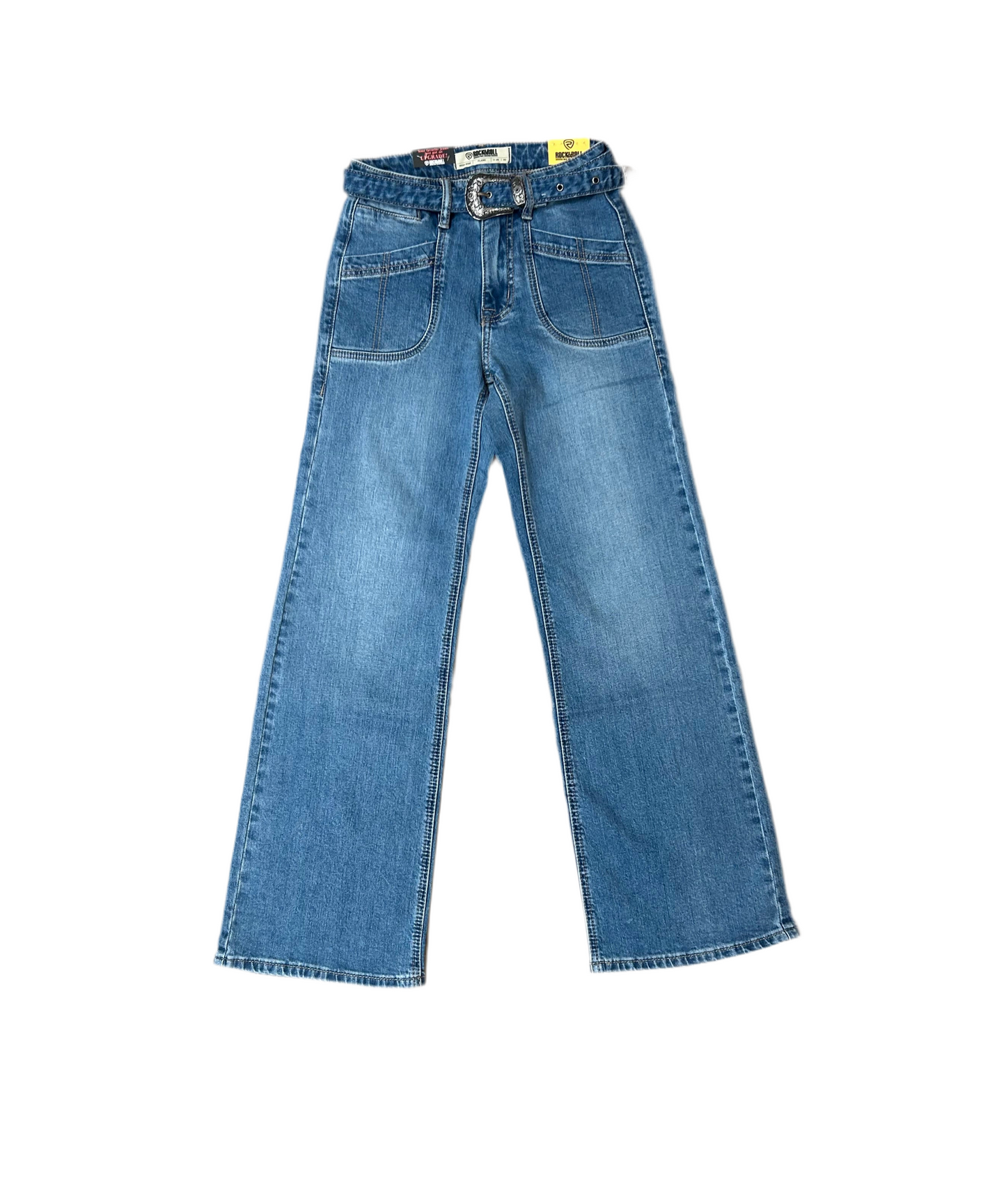 Rock&Roll - Womens Belted Relaxed Jeans
