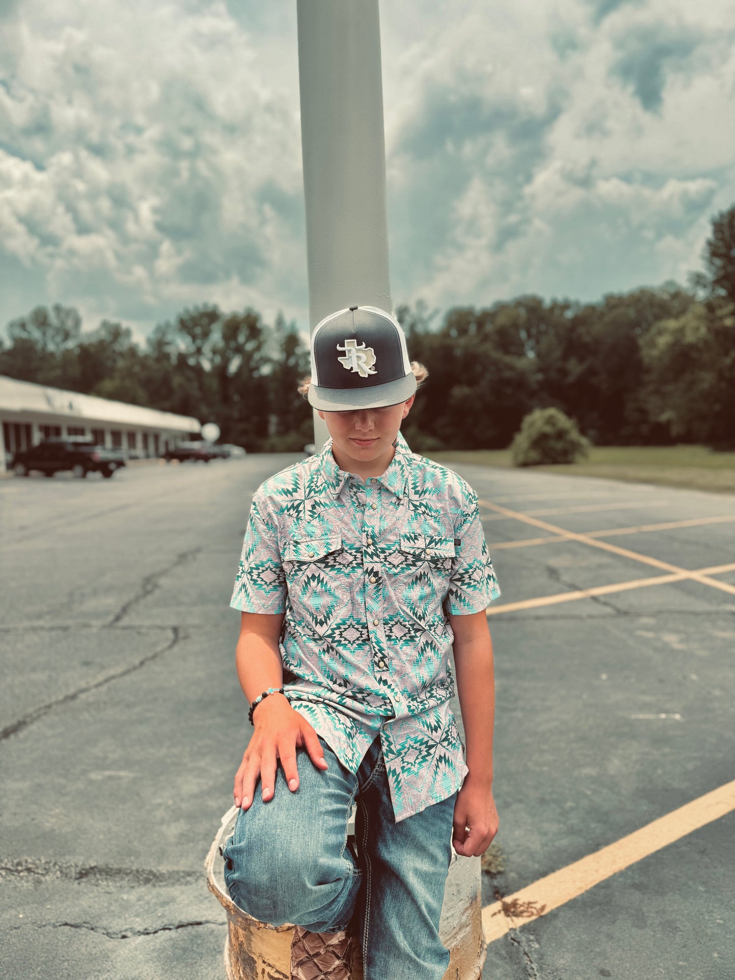 Rock&Roll - Tek Teal /Grey Aztec Snap
