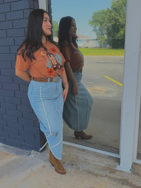 Frye - Raw Cut Maxi Skirt