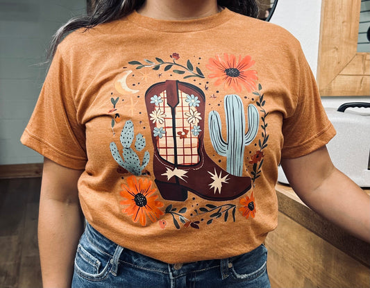 Western - Boot Design Tee