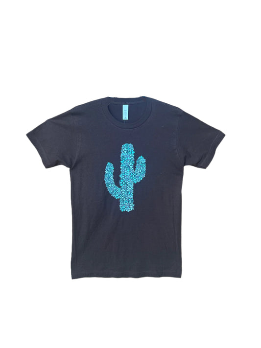 Western - Turquoise Cactus Tee