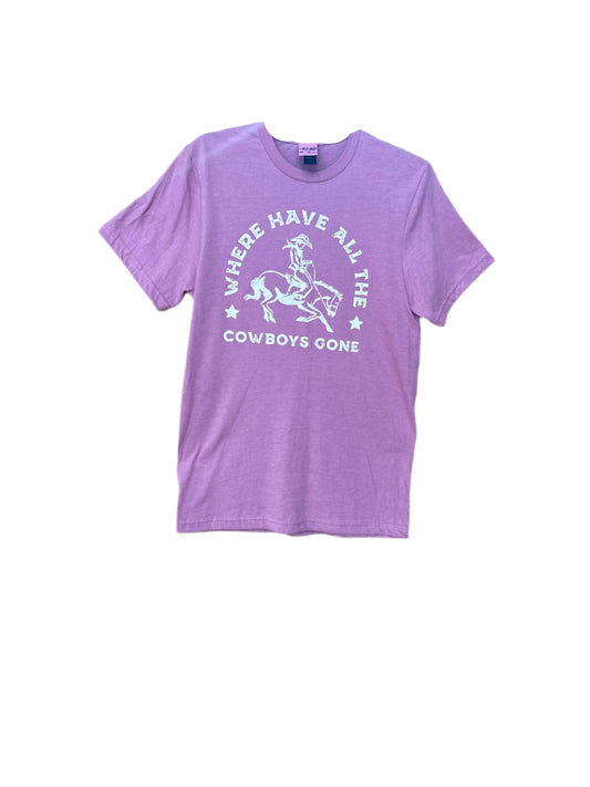 Ali Dee - Where Have All The Cowboys Gone Pink Tee