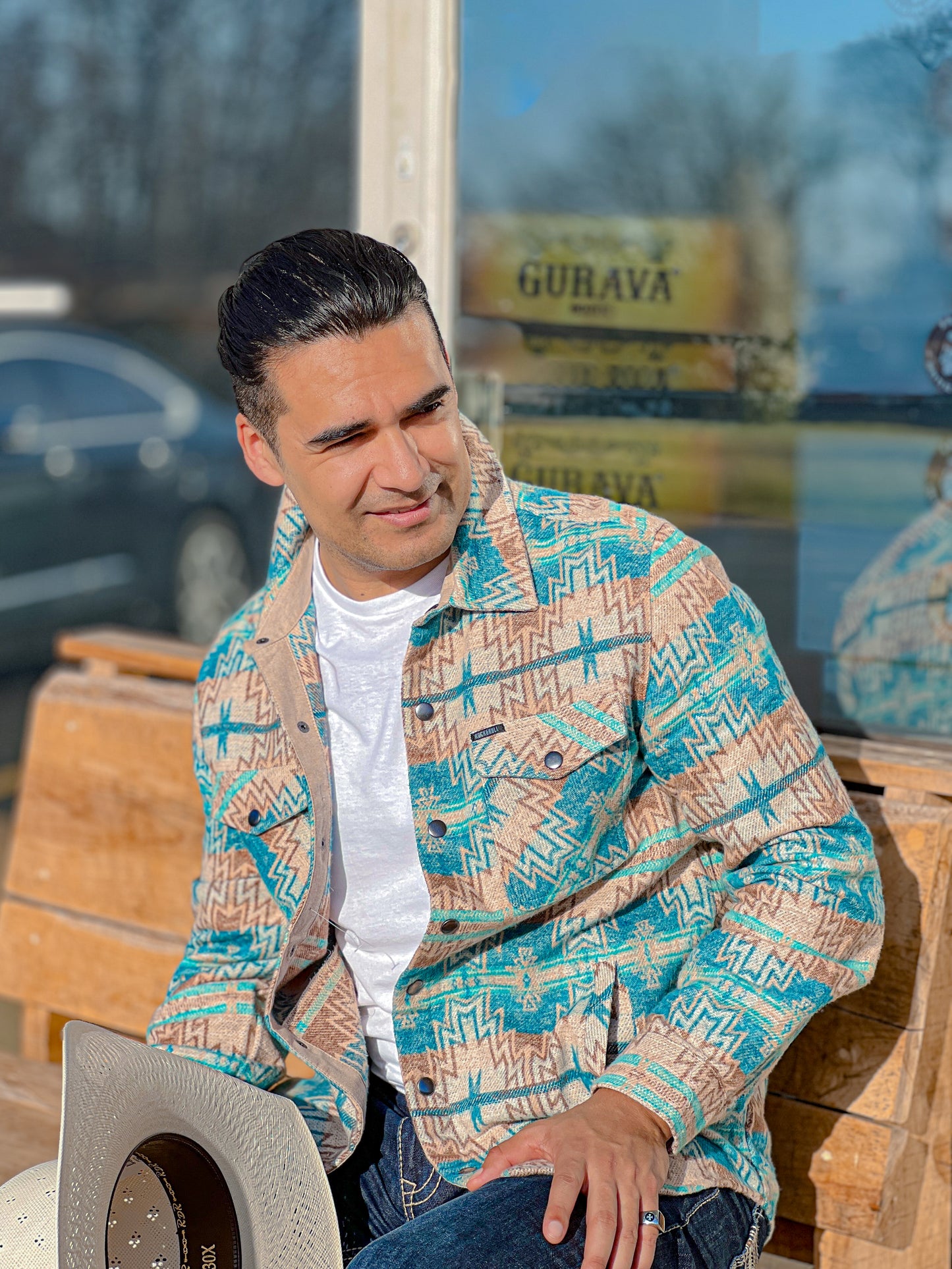 Rock&Roll - Aztec Jacquard Shacket