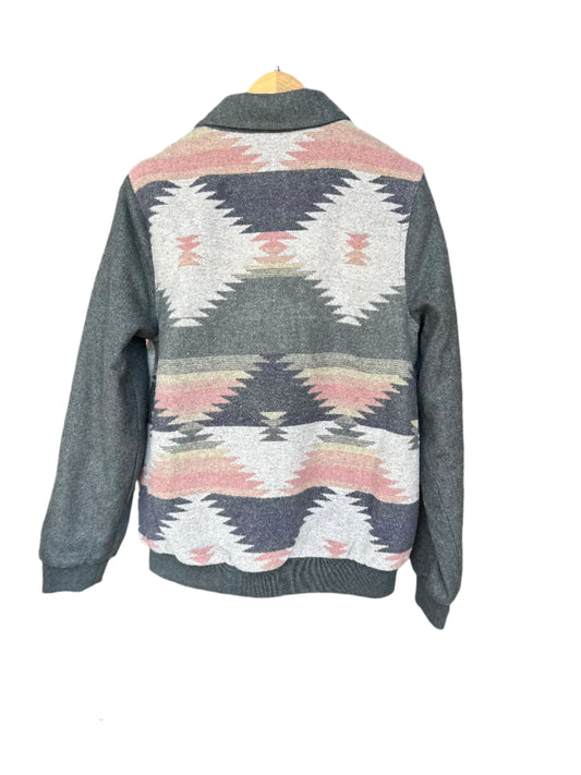 Power River Outfitters - Grey Aztec Bomber