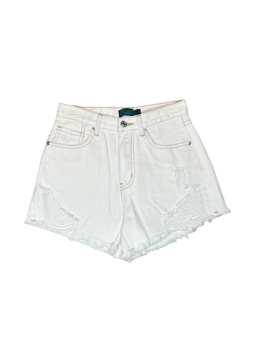 Fashion Express - White Denim Distressed short