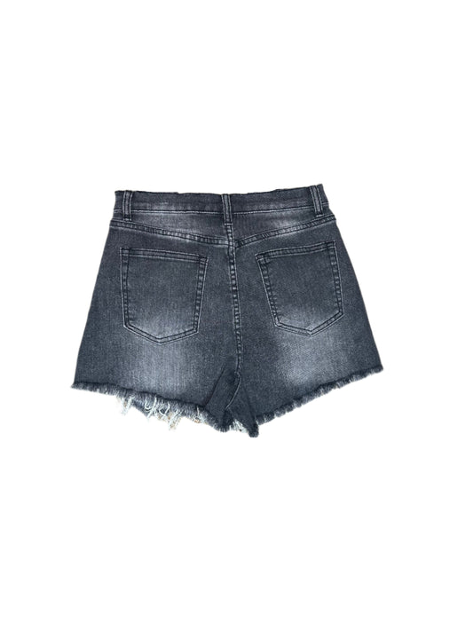 Fashion Express - Black Shorts With Fringe