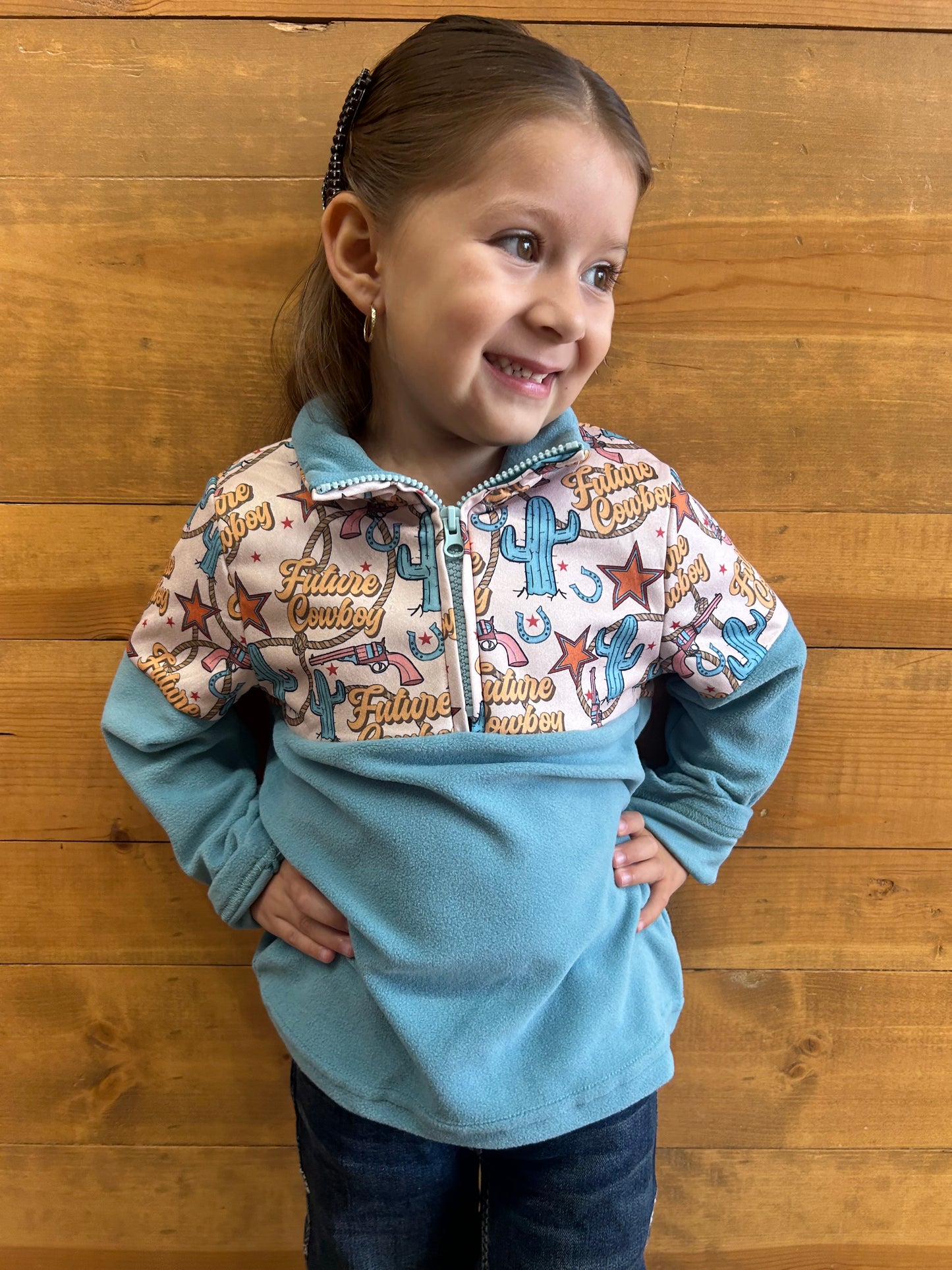 Shea Baby - Toddler Furture Cowboy Fleece Zip Up