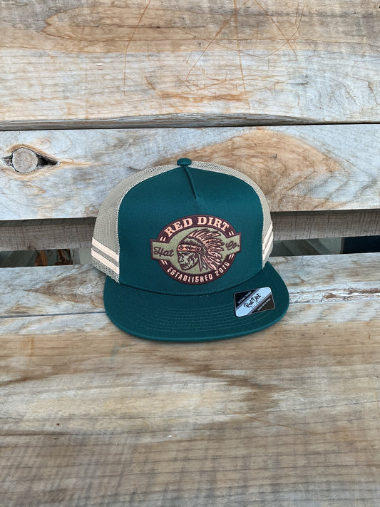Red Dirt Hat Co - "Big Chief" Green Hat