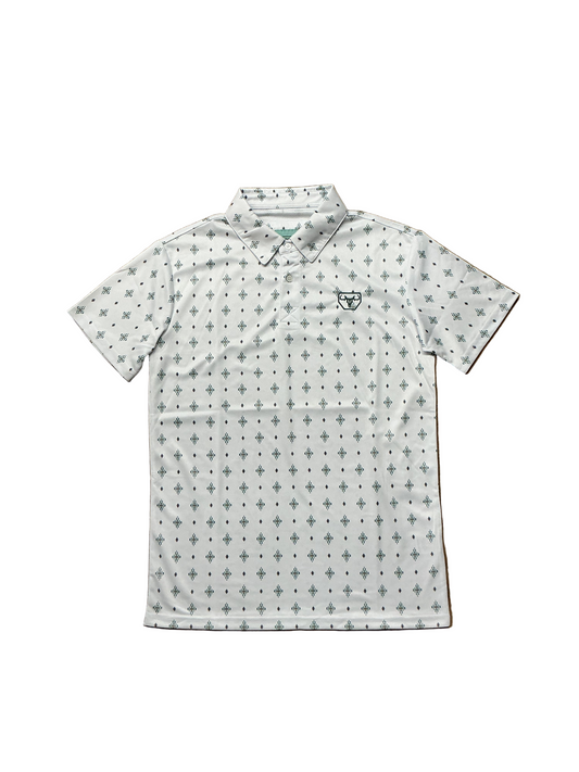 Platini - Mens Printed White Polo