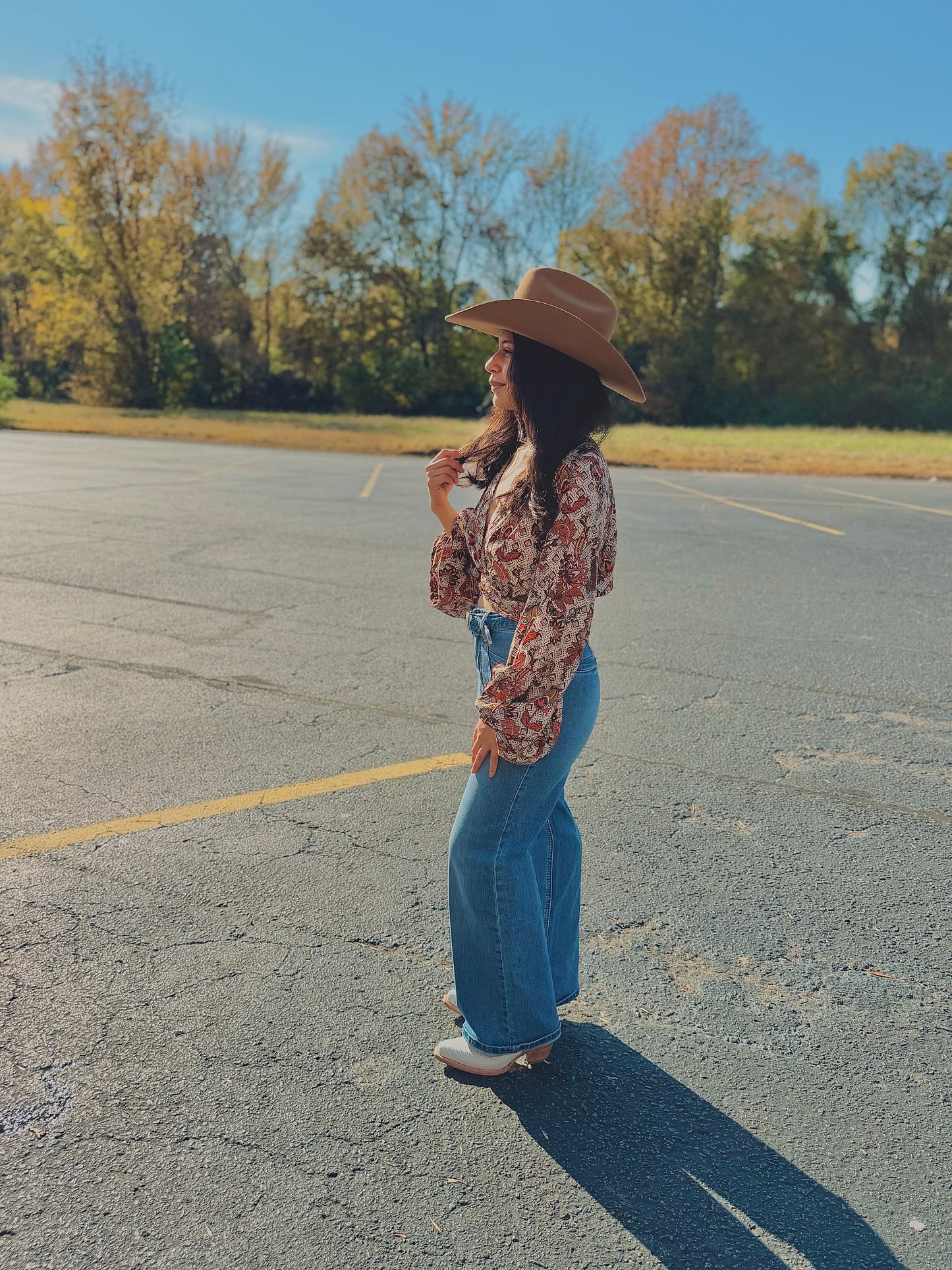 Rock&Roll - Knotted Floral Blouse