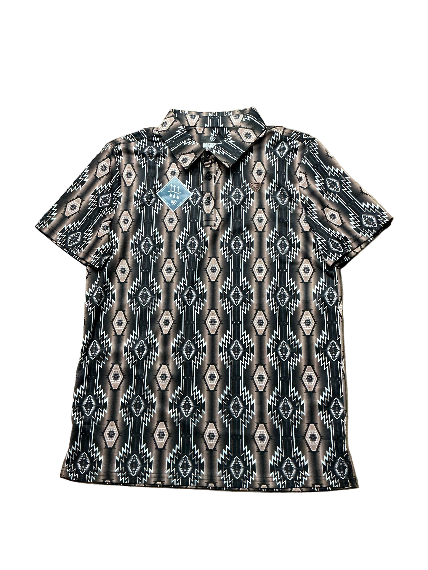 Rock&Roll - Mens Aztec Printed Polo