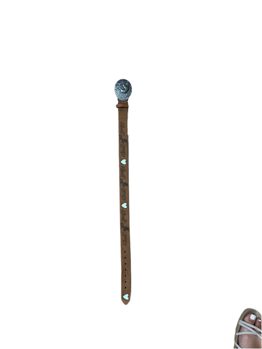 Catchfly - Girls Belt With Green Hearts