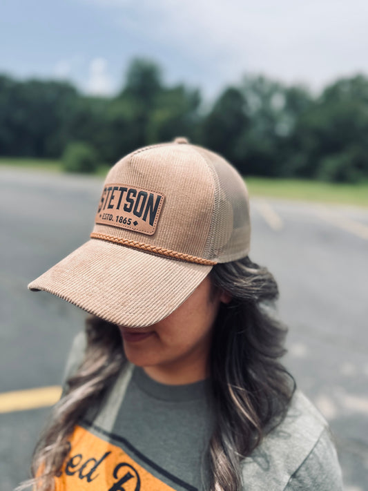Stetson - Brown Corduroy Hat