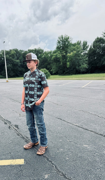Rock&Roll - Tek Teal /Brown  Snap
