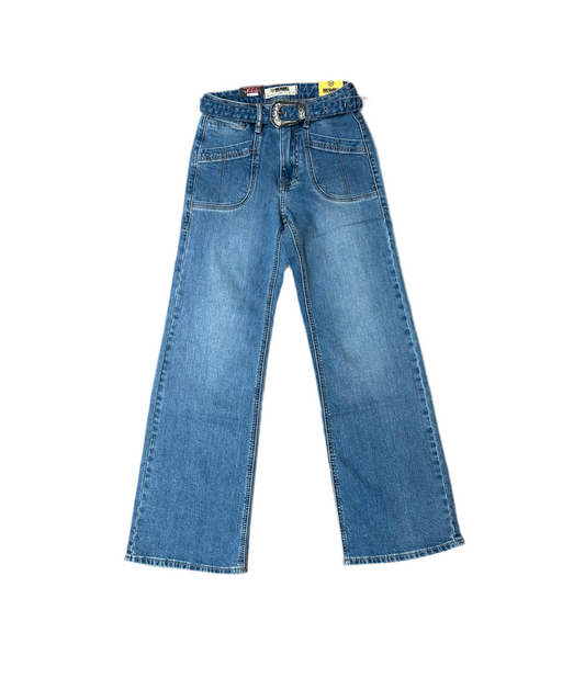 Rock&Roll - Womens Belted Relaxed Jeans