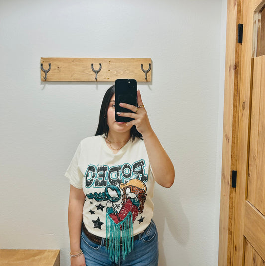 Rock&Roll - Rodeo Tee With Sequin Fringe