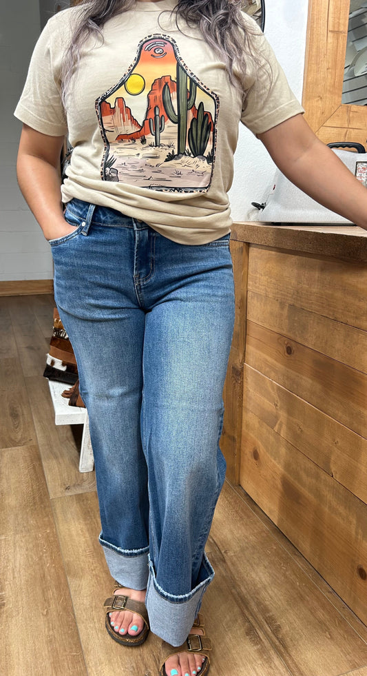 Bayease - Crop Denim Jeans