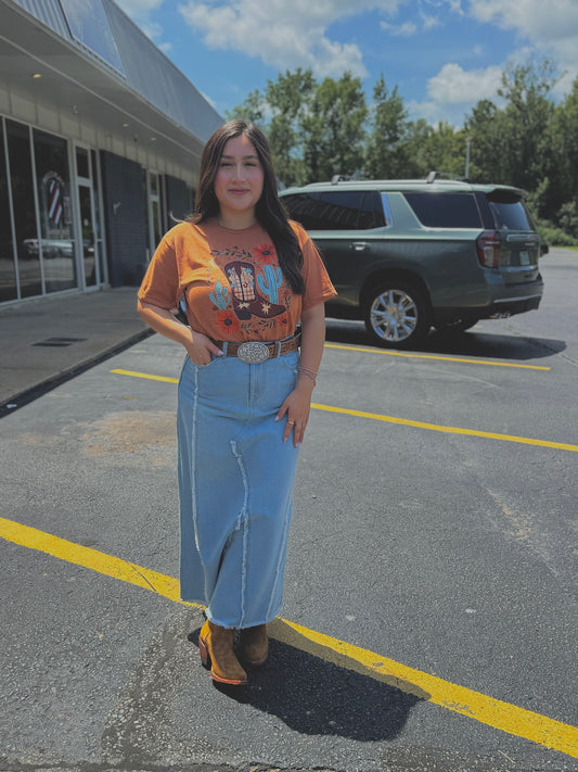 Frye - Raw Cut Maxi Skirt