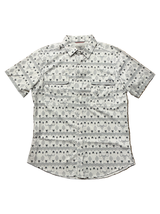 Platini - Mens Performance Printed Button Shirt