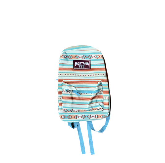 Montana West - Serape Aztec Print Backpack Blue