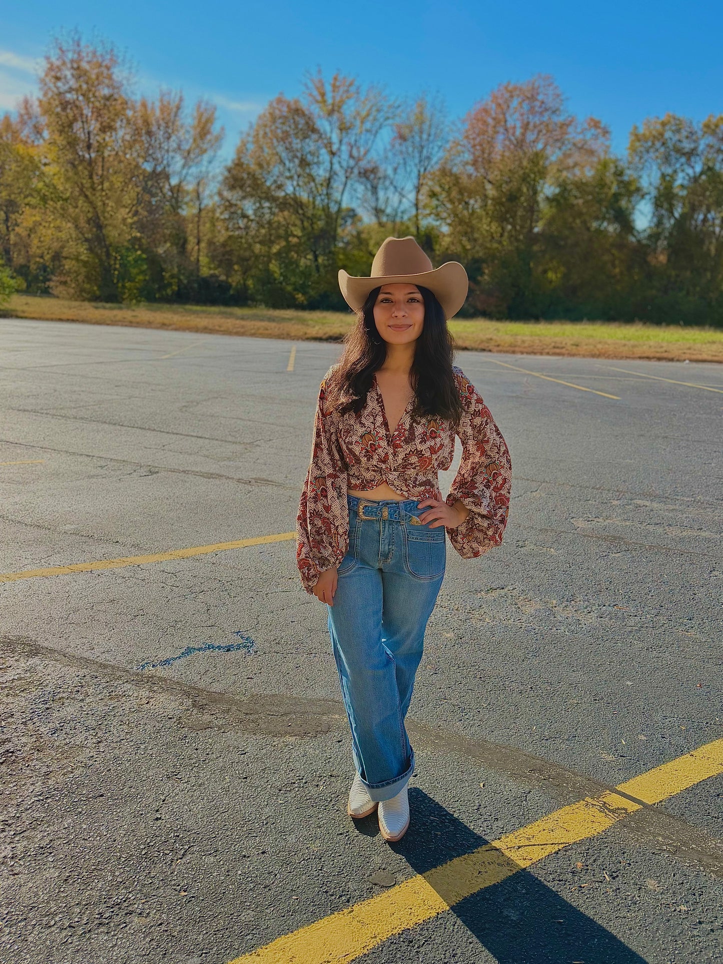 Rock&Roll - Knotted Floral Blouse