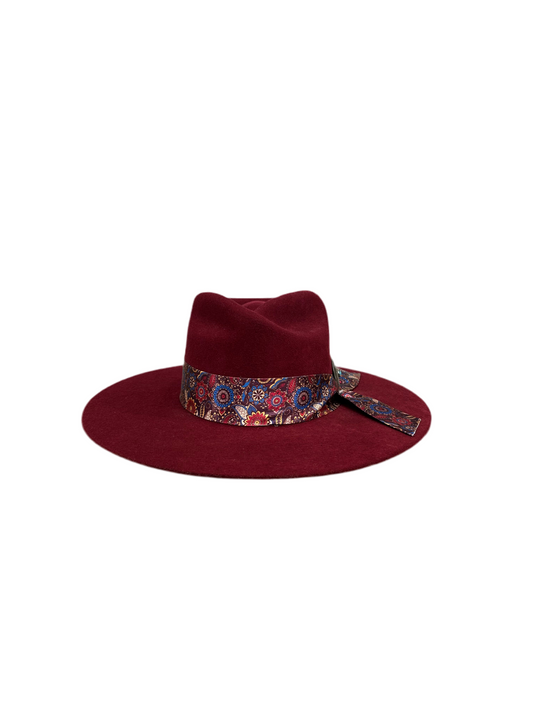 Bull Ranch - Miranda Burgandy Felt Hat