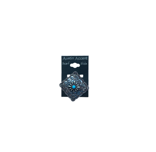 Austin Accent - Scarf Slide With Turquoise