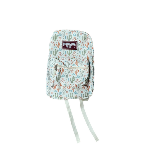 Montana West - Dessert Cactus Print Backpack Beige